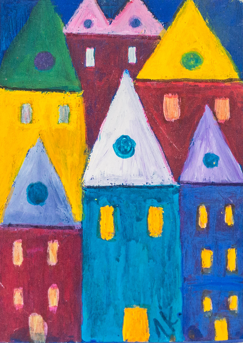 Χρωματιστά σπίτια